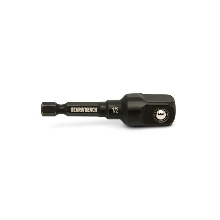 GEARWRENCH 1/4 Inch Hex x 1/2 Inch Square Lineman Impact Adapter