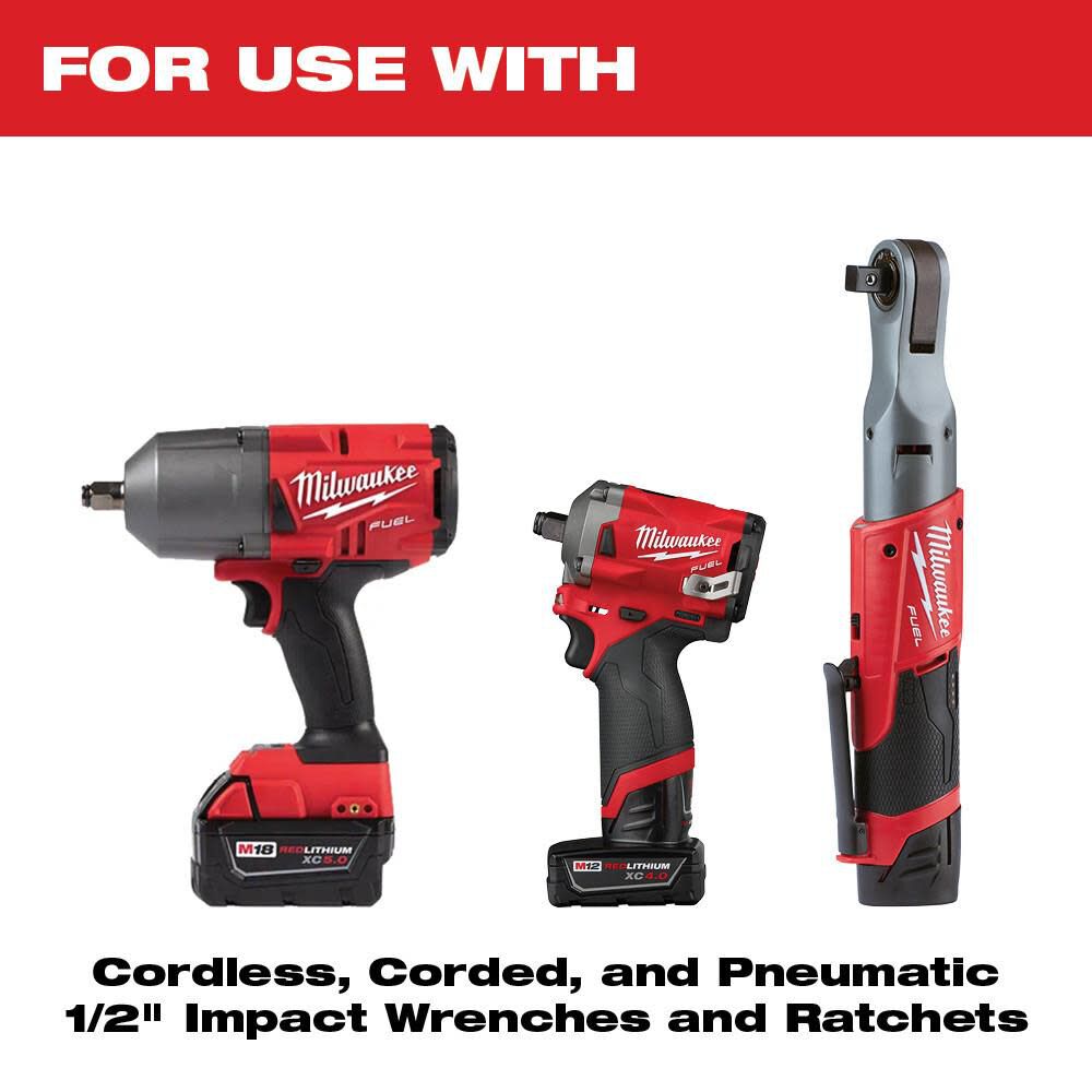 Milwaukee Shockwave Impact Duty Socket 1 2 Dr Sae Mm Packout Set 31pc 49 66 6806 Sansujyuku sansujyuku.com