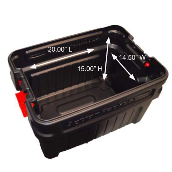 Rubbermaid ActionPacker 24 Gallon Black Storage Tote, large image number 5