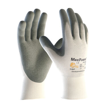 Protective Industrial Products Gloves White MaxiFoam Premium Seamless Knit Nylon XL 12 Pairs of Gloves