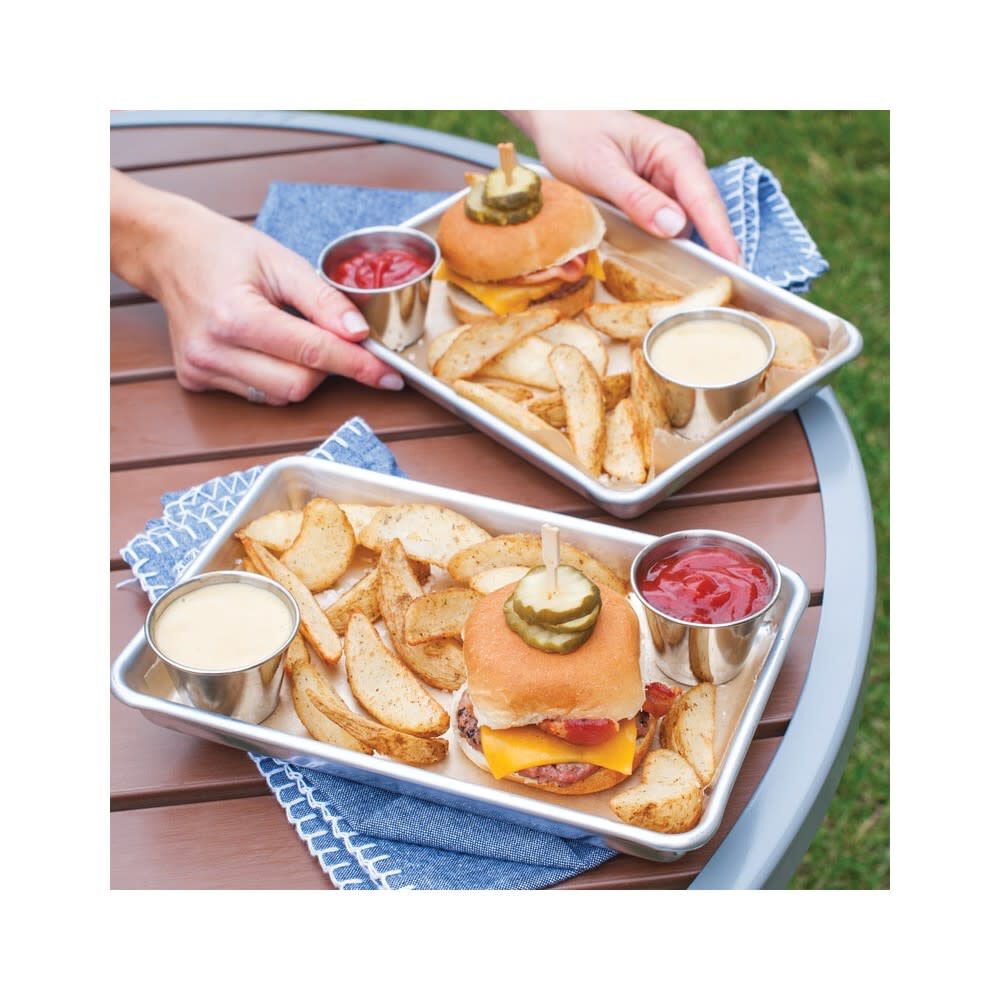 Nordic Ware Aluminum Burger Serving Trays, 2 Pieces, large image number 4