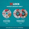 Makita X-LOCK 4-1/2in x 1/4in x 7/8in Type 27 General Purpose 36 Grit Metal Abrasive Grinding Wheel, small image number 3