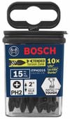 Bosch Impact Tough 2 Inch Phillips #2 Power Bits 15 Piece, small