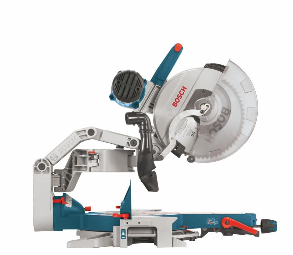 Bosch 12 Inch Dual-Bevel Glide Miter Saw & Gravity-Rise Miter Saw Stand with Wheels Bundle, large image number 21