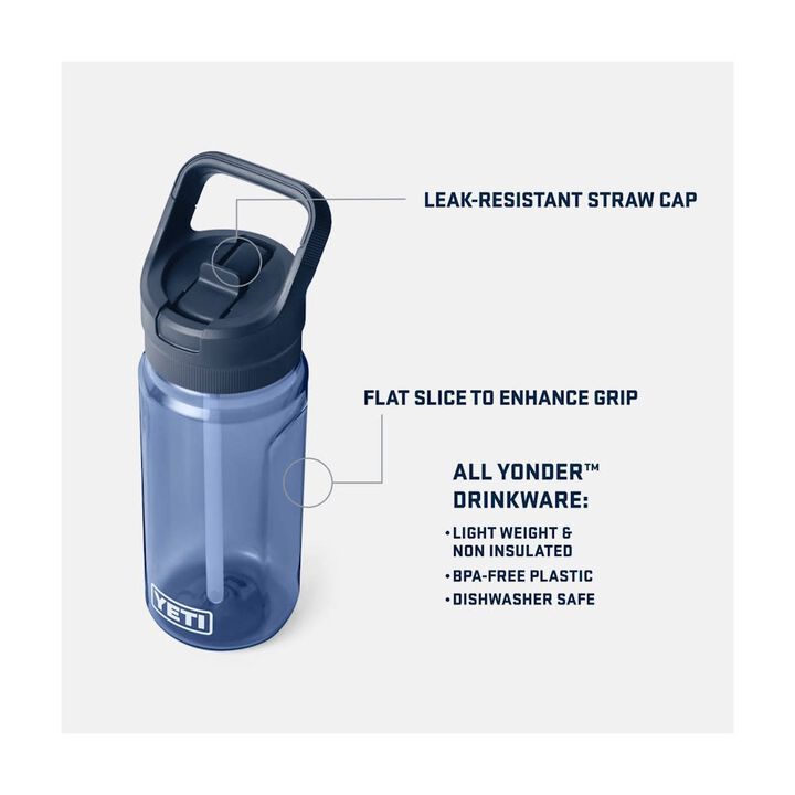 YETI 600 ML/20oz Yonder Water Bottle with Straw Cap, large image number 6