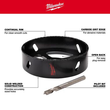 Milwaukee 4-3/8 in. Recessed Light Hole Saw, large image number 3