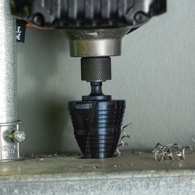 Klein Tools 7/8in to 1-3/8in Quick Release Sprial Flute Step Drill Bit, large image number 8