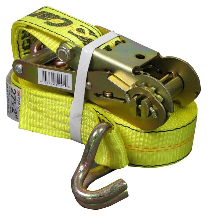 Allied International Cargoloc 2 Inch x 27 Ft. Ratchet Tie Down with J Hook