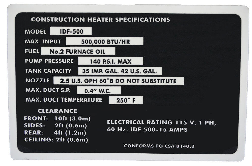 Frost Fighter Indirect Fired 420k BTU Portable Heater System (Oil/Diesel), large image number 7
