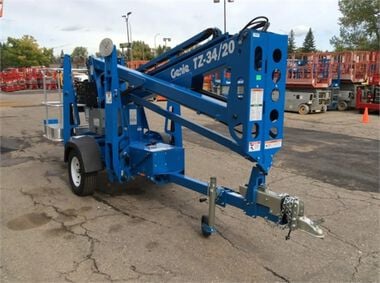 Genie 34 Ft. Trailer Mounted Articulating Boom Lift, large image number 2