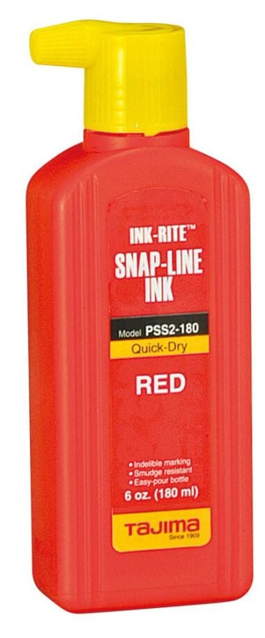 Tajima INK-RITE Quick Dry Liquid Permanent Red Ink with Easy Fill Nozzle for INK-RITE, large image number 0