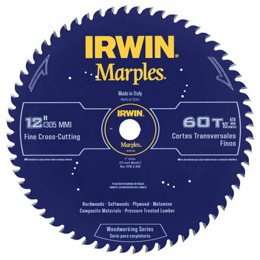Irwin Marples WW CSB 12 In. 60T AT, large image number 0