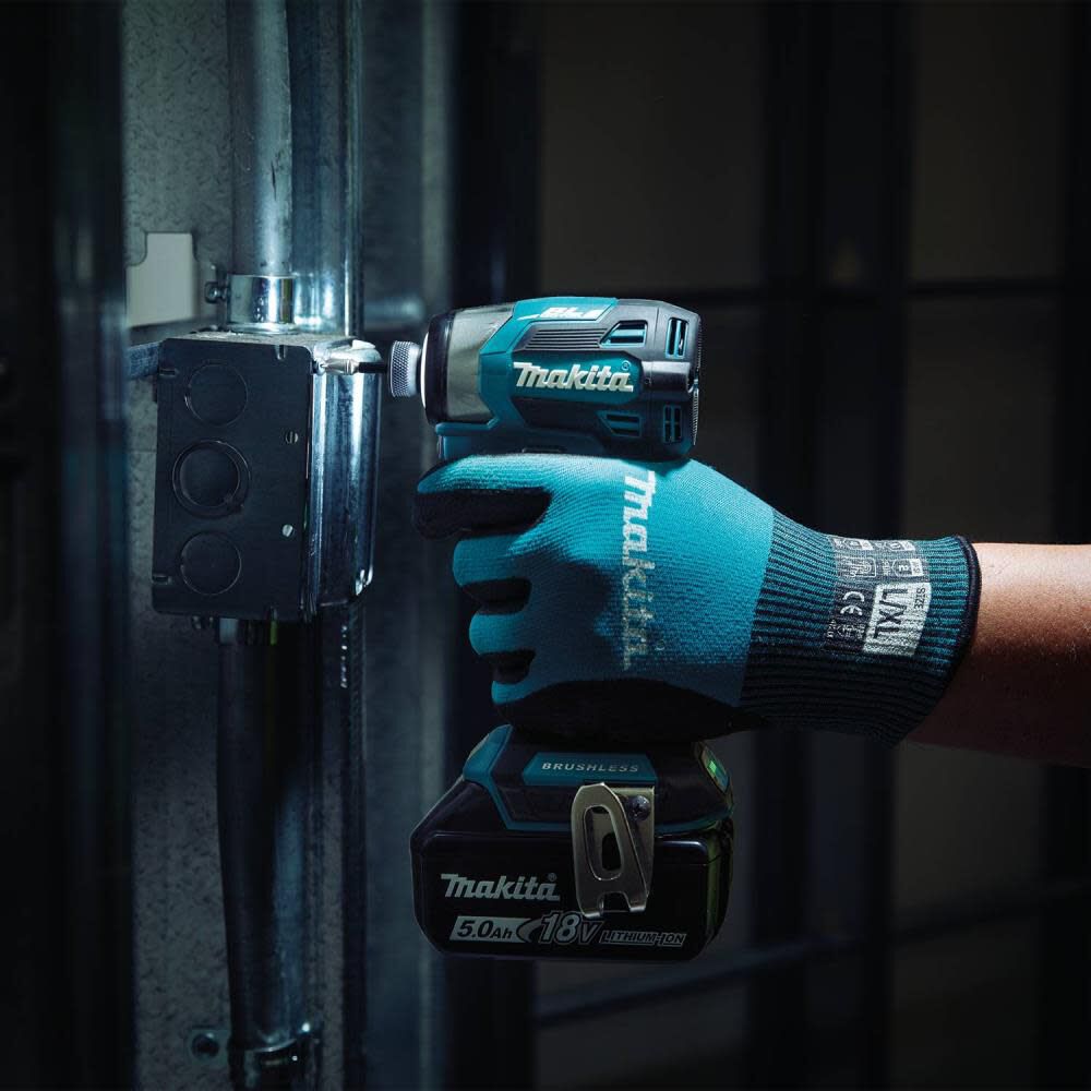 Makita 18V LXT Lithium Ion Brushless Cordless Quick Shift Mode 4 Speed Impact Driver 5 Ah Kit XDT20T Acme Tools