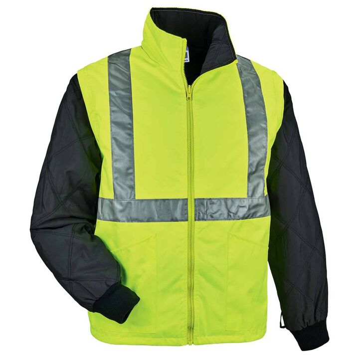 Ergodyne 4-in-1 Hi-Vis Winter Jacket Parka, Small, large image number 8