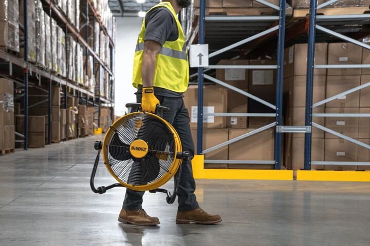 DEWALT 18 Inch 20V AC/DC 4000 CFM Drum Fan, large image number 14