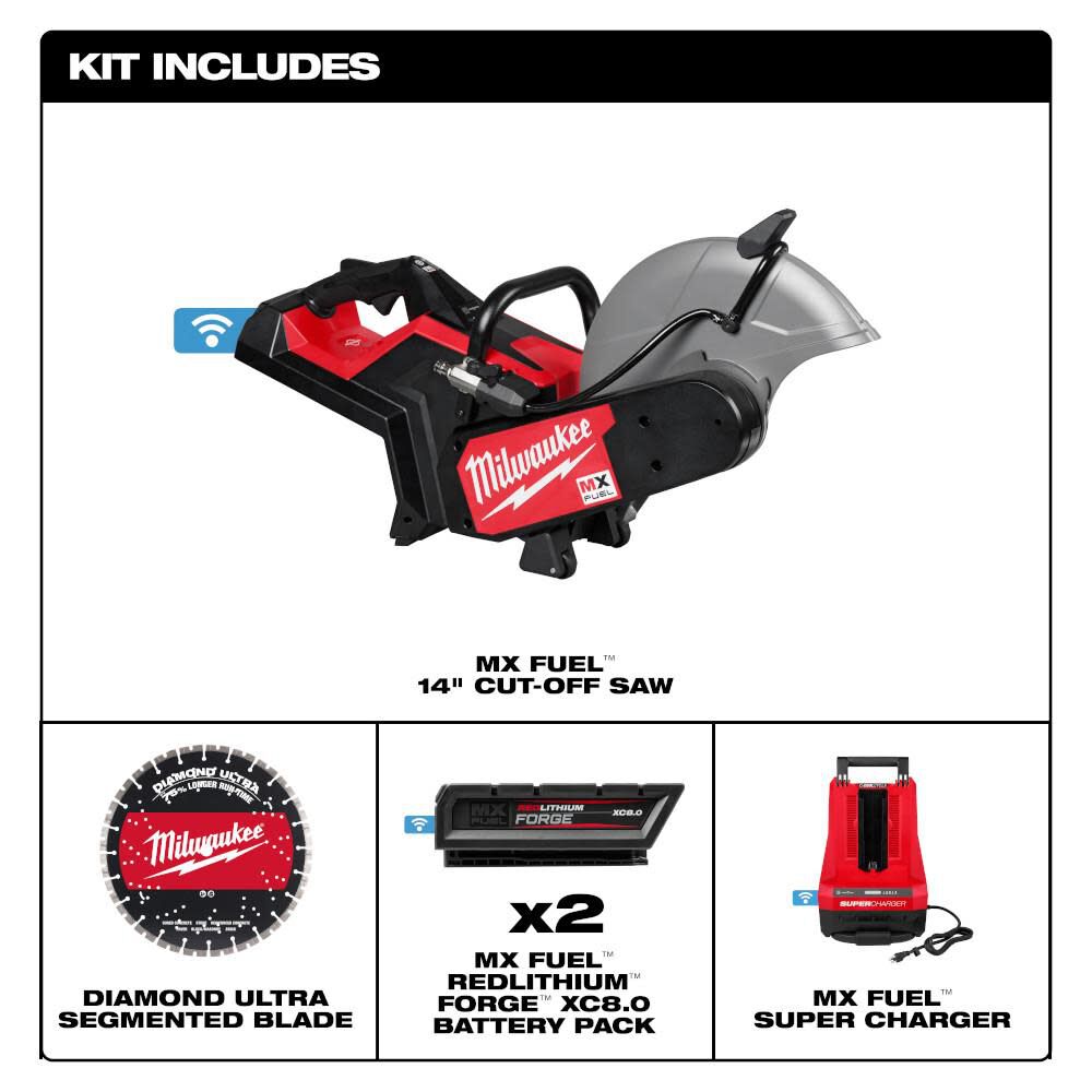 Milwaukee MX FUEL 14 in Cut-Off Saw with RAPIDSTOP Brake Kit