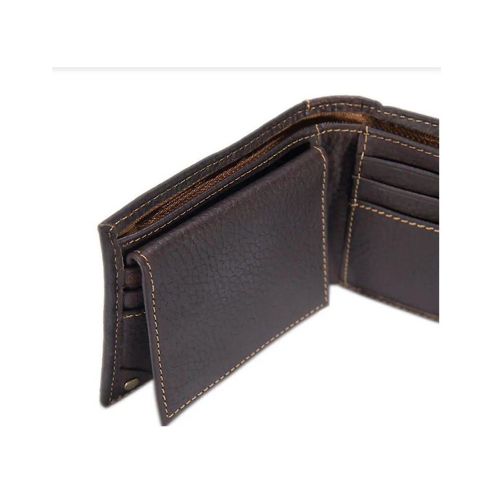 Carhartt Dark Brown Pebble Leather Passcase Wallet, large image number 5