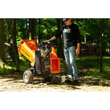 DK2 4in 280 cc 7HP Gasoline Powered Kinetic Drum Chipper, large image number 17