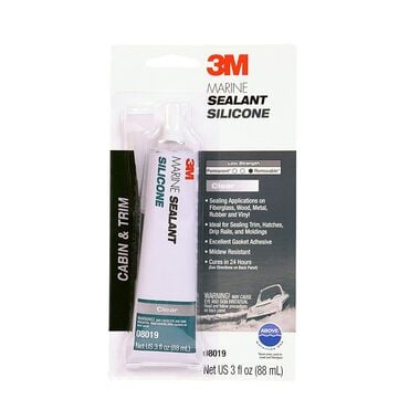 3M 3oz Clear Adhesive Marine Silicone Sealant