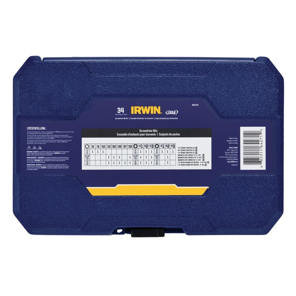 Irwin Carbon Steel Screwdriving Bit Set 34pc, large image number 3