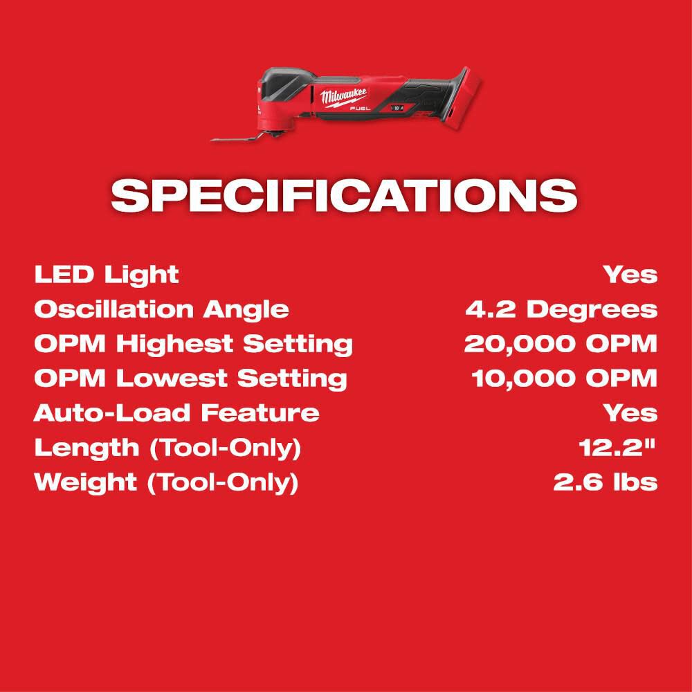 Milwaukee M18 Fuel Oscillating Multi Tool Reconditioned Bare Tool 2836 80 Sansujyuku sansujyuku.com