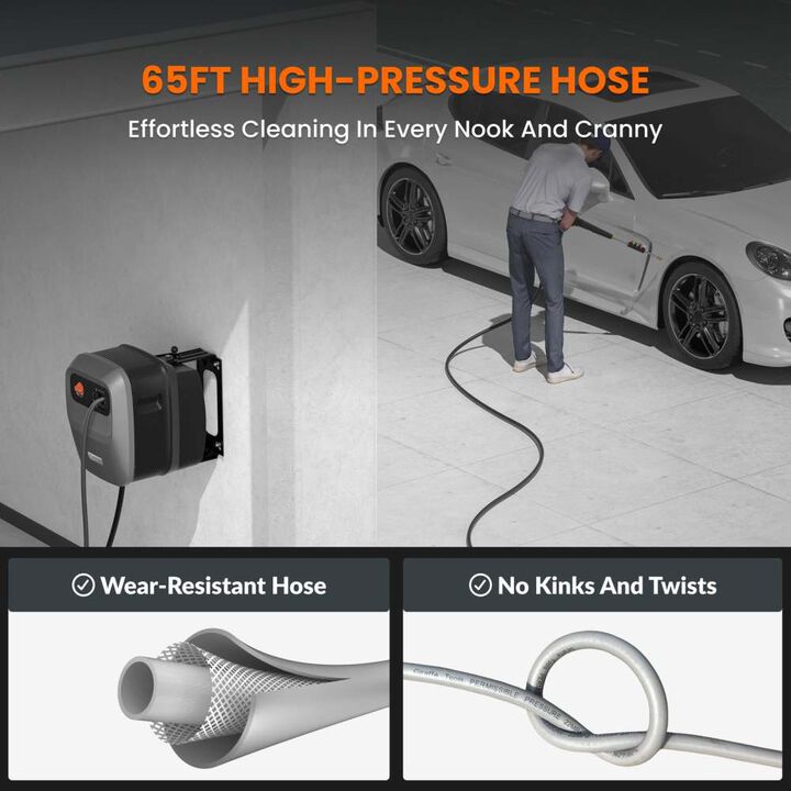 Giraffe Tools Grandfalls G20 2500 PSI 1.43 GPM Electric Cold Water Retractable Pressure Washer with Ordinary Hose and 4 Spray Nozzles , large image number 3