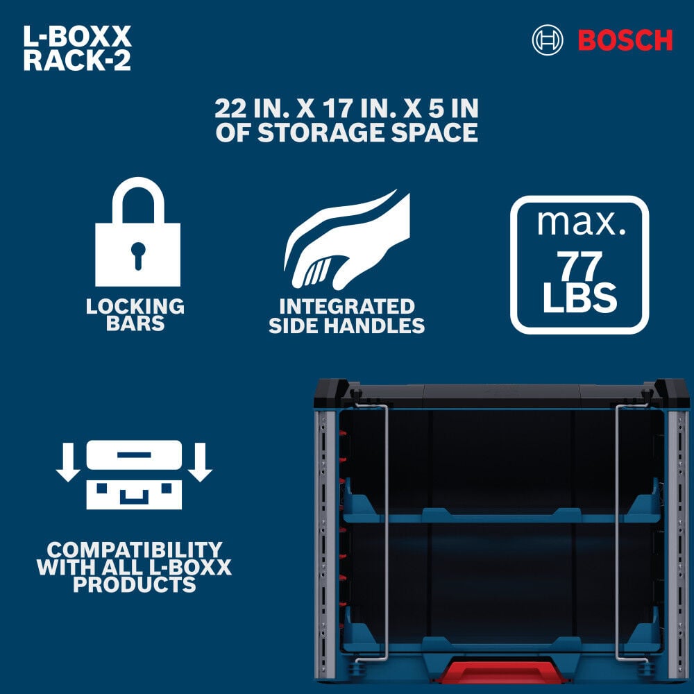 Bosch L-Boxx Contractor Tool Box Rack, large image number 3