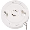 Leviton 10W 120VAC 60HZ White LED Ceiling Pull Chain Lampholder, small