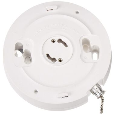 Leviton 10W 120VAC 60HZ White LED Ceiling Pull Chain Lampholder, large image number 5