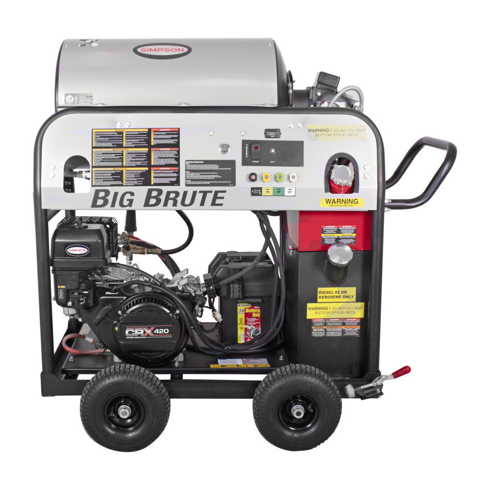Simpson Big Brute 4000 PSI 4.0 GPM Gas Powered Hot Water Pressure Washer with 4 Spray Tips, large image number 1