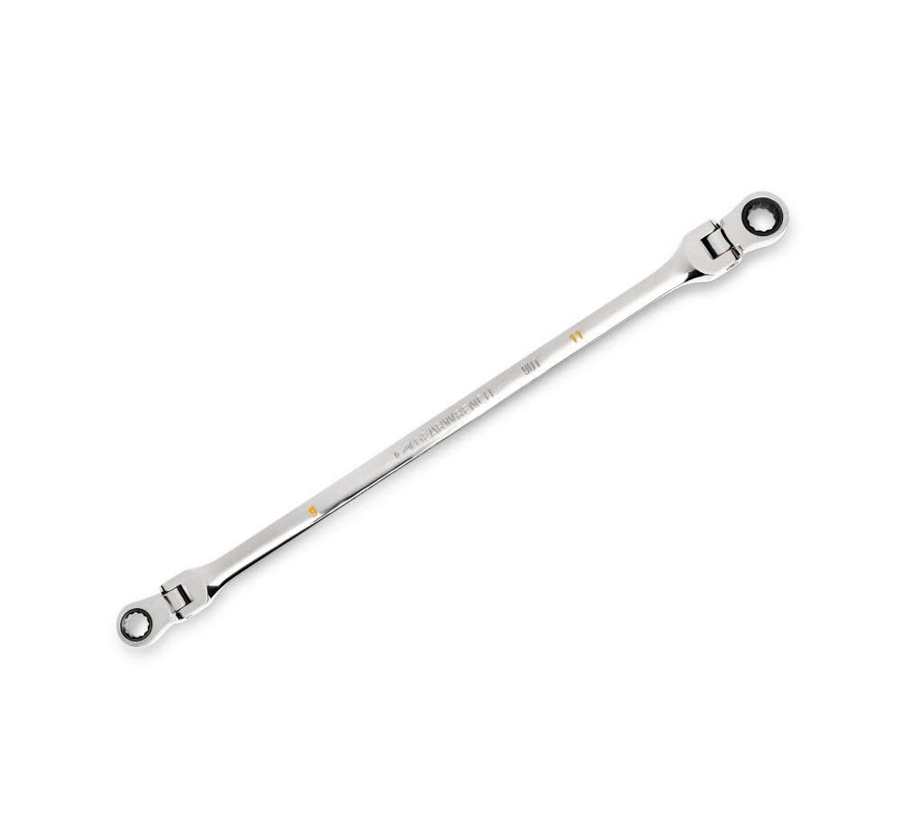 GEARWRENCH Ratcheting Wrench 90 Tooth 12 Point GearBox Double Flex 9x11mm, large image number 1