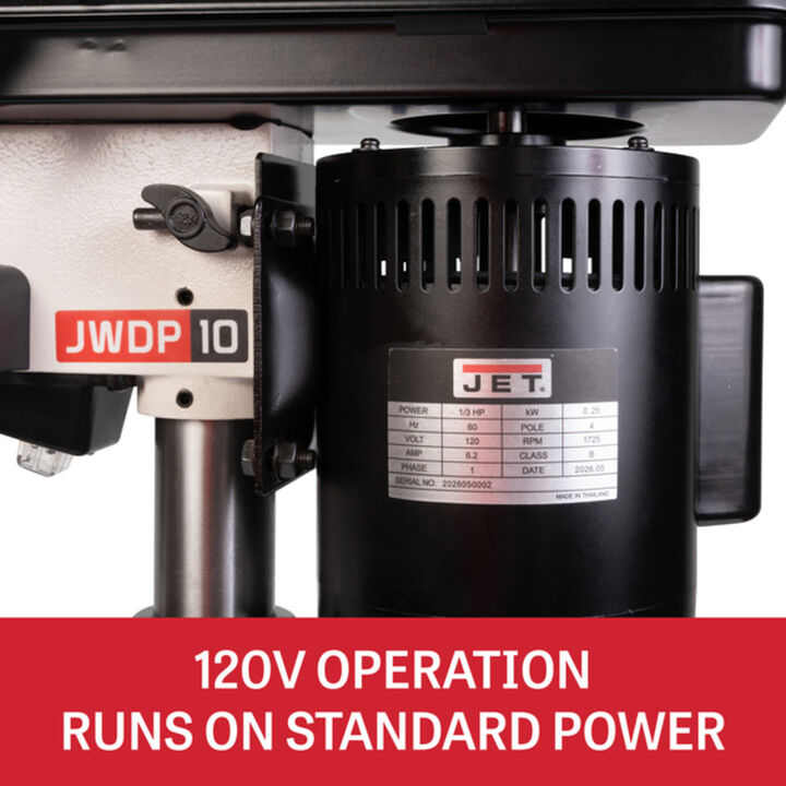 JET 6.2-Amp 5-Speed Bench Drill Press, large image number 6