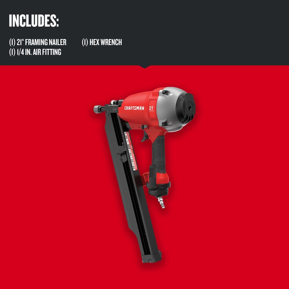 CRAFTSMAN 21 Degree Plastic Framing Nailer, large image number 2
