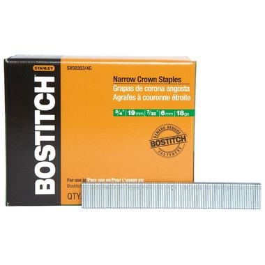 Bostitch 3/4 In. x 7/32 In. Narrow Crown Finish Staple, large image number 2
