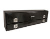 Buyers Products Company 21x13x96 Inch Gloss Black Diamond Tread Aluminum Pick-Up Truck Contractor With Lower Door, small image number 1