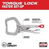 Milwaukee 6 in. TORQUE LOCK Locking C-Clamp With Regular Jaws, small image number 2