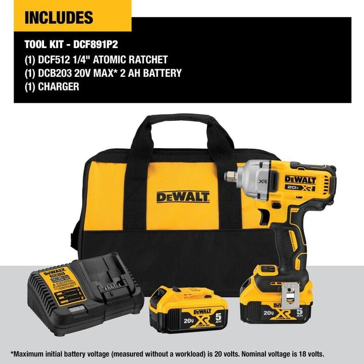DEWALT 20V MAX XR 1/2in Mid Range Impact Wrench Kit with Hog Ring Anvil, large image number 8