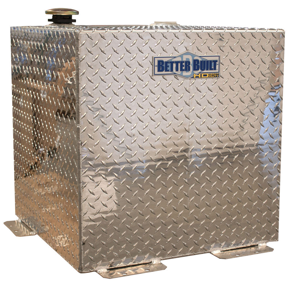 Better Built 50 Gallon HD Series Square Transfer Tank ALUMINUM BRITE, large image number 1