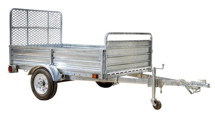 DK2 Utility Trailer Kit 5'x7' Drive Up Gate Galvanized, large image number 1