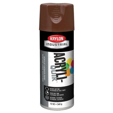 Krylon Industrial Acryli-Quik Leather Brown 12 oz.