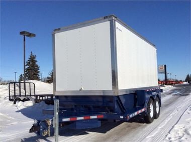 Air-Tow Trailers 14' x 6' 3in Enclosed Drop Deck Trailer - 10000 lb. Cap, large image number 1