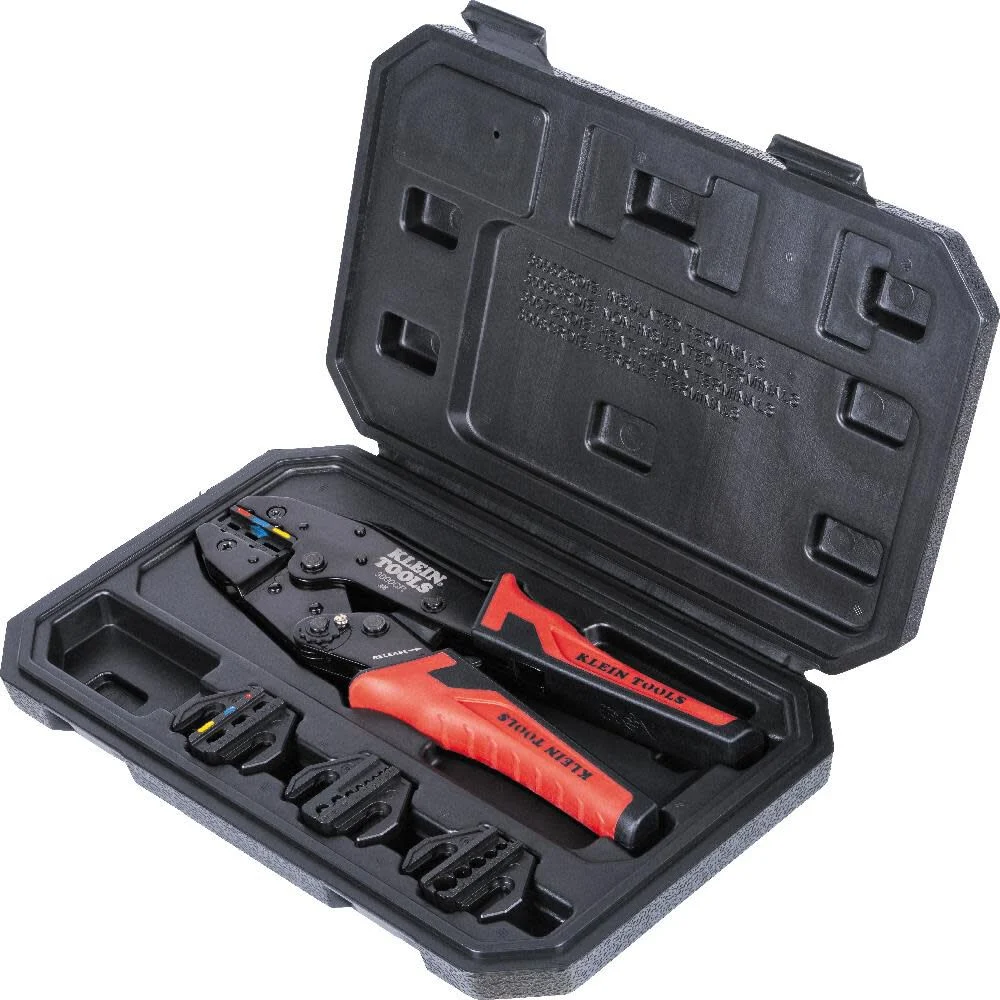 Klein Tools Ratcheting Crimper Set, 10-22 AWG Terminals, large image number 1