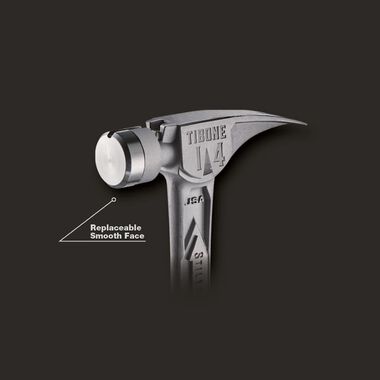 Stiletto TIBONE 14oz Smooth/Curved Titanium Framing Hammer, large image number 3
