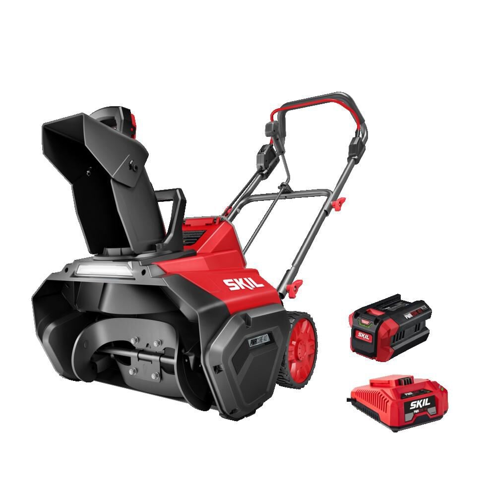 SKIL PWR CORE 40 Brushless 40V 20 in Single Stage Snow Blower Kit – SB2001C-10