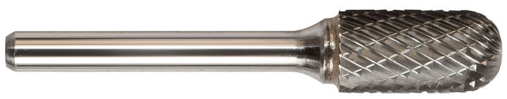 Drillco Double Cut Solid Carbide Burr, Cylinder Ball Nose, 7000C Series, SC-5, large image number 1