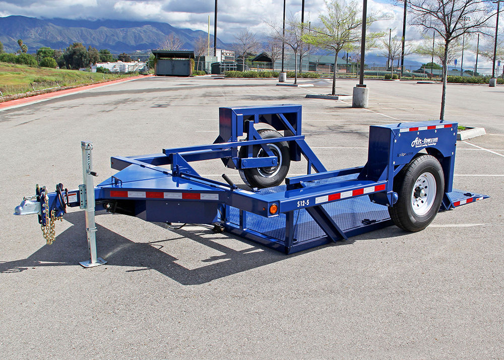 Air-Tow Trailers 12 Ft. Drop Deck Flatbed Trailer 75 Inch Deck Width - 5500# Capacity, large image number 3