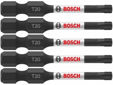 Bosch 5 pc. Impact Tough 2 In. Torx #20 Power Bits, large image number 0