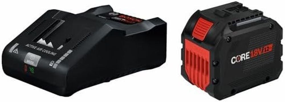 Bosch 18V Starter Kit with CORE18V 12 Ah High Power Battery and 18V Turbo Charger, large image number 1