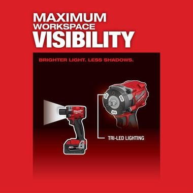 Milwaukee M18 FUEL 3/8 Compact Impact Wrench with Friction Ring CP2.0 Kit, large image number 5