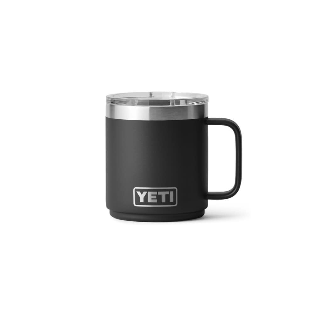 YETI Rambler 10 Oz Stackable Mug with Durasip Ceramic Lining, Black, large image number 1